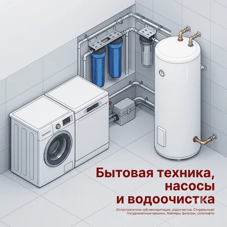Бытовая техника, насосы и водоочистка
