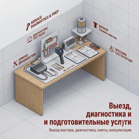 Выезд, диагностика и подготовительные услуги
